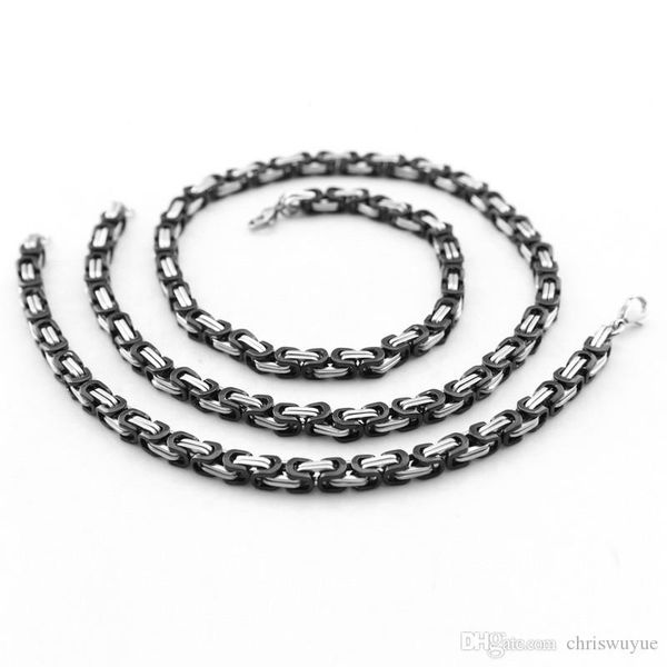 necklace and bracelet jewelry sets 316l stainless steel men's chain heavy metal punk stainless steel jewelry, Silver
necklace and bracelet jewelry sets 316l stainless steel men's chain heavy metal punk stainless steel jewelry, Silver