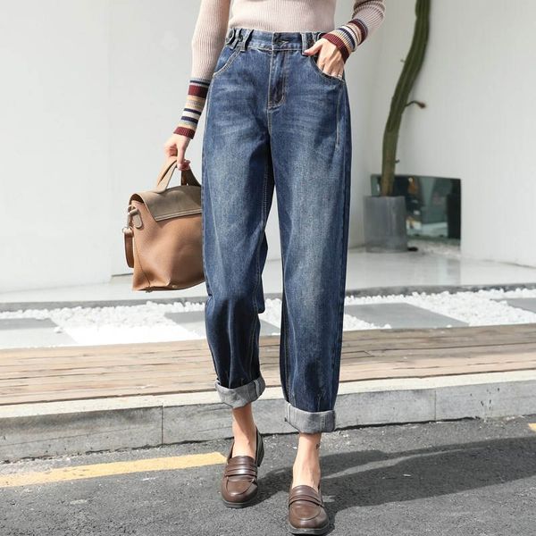 plus size 5xl loose boyfriend jeans for women spring casual girls high waist denim harem pants lady jeans vaqueros mujer c5392, Blue
plus size 5xl loose boyfriend jeans for women spring casual girls high waist denim harem pants lady jeans vaqueros mujer c5392, Blue