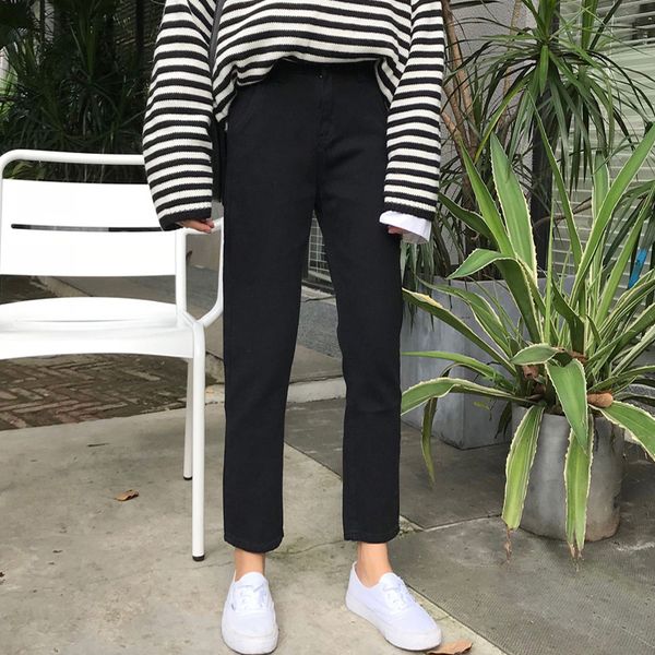jeans women's 2019 spring and summer casual pants straight-leg pants capri slimming jeans trousers students skinny f, Blue
jeans women's 2019 spring and summer casual pants straight-leg pants capri slimming jeans trousers students skinny f, Blue
