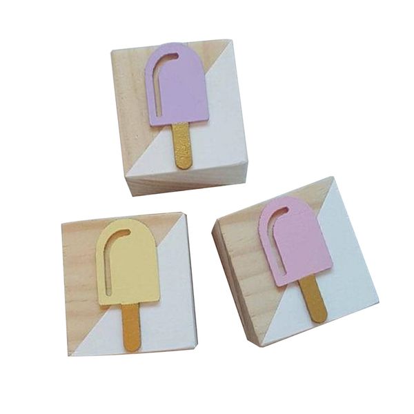 3 cubes 60mm wooden blocks set pine wood natural eco bricks cubes block toys