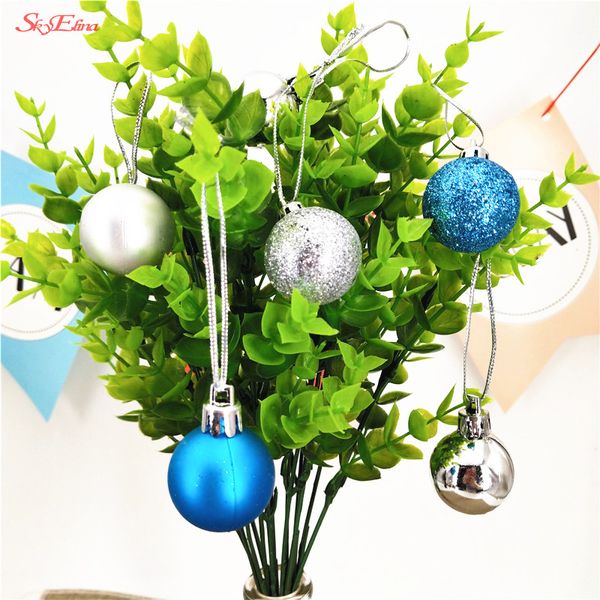 

24pcs/lot 3cm christmas xmas tree ball bauble hanging home party ornament decor christmas supplies 5z