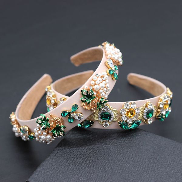 heavy duty color rhinestone crystal wild headband baroque plant color rhinestone sunflower pineapple pearl dance headband 876, Golden;white
heavy duty color rhinestone crystal wild headband baroque plant color rhinestone sunflower pineapple pearl dance headband 876, Golden;white
