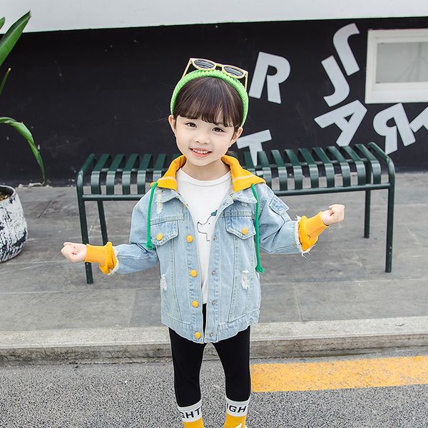 cowboy jacket splice hooded short tide grils coat printed children's jacket for autumn kids simple baby pocket outwear, Blue;gray
cowboy jacket splice hooded short tide grils coat printed children's jacket for autumn kids simple baby pocket outwear, Blue;gray