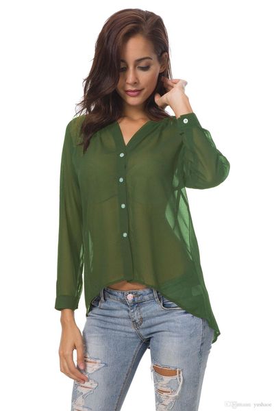 long sleeve chiffon shirt women irregular length sheer casual plus size blouses 4xl 5xl, White
long sleeve chiffon shirt women irregular length sheer casual plus size blouses 4xl 5xl, White