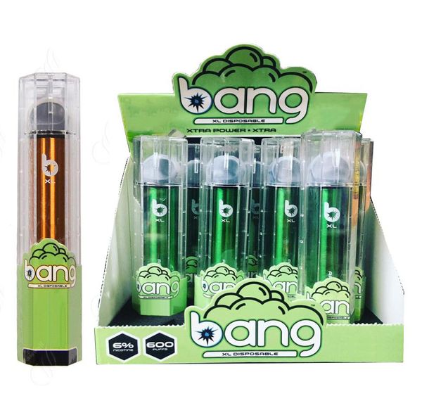 Newest Bang XL Disposable Vape Pen Pre-filled 2ml Cartridge Pods 450mAh Battery 600Puffs Vaporizers eCig Starter Kit Bars Stick Vapor Devic
Newest Bang XL Disposable Vape Pen Pre-filled 2ml Cartridge Pods 450mAh Battery 600Puffs Vaporizers eCig Starter Kit Bars Stick Vapor Devic