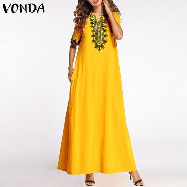 casual maxi long dresses summer autumn dress vonda women vintage v neck vestidos robe femme party beach sundress plus size, Black;gray
casual maxi long dresses summer autumn dress vonda women vintage v neck vestidos robe femme party beach sundress plus size, Black;gray