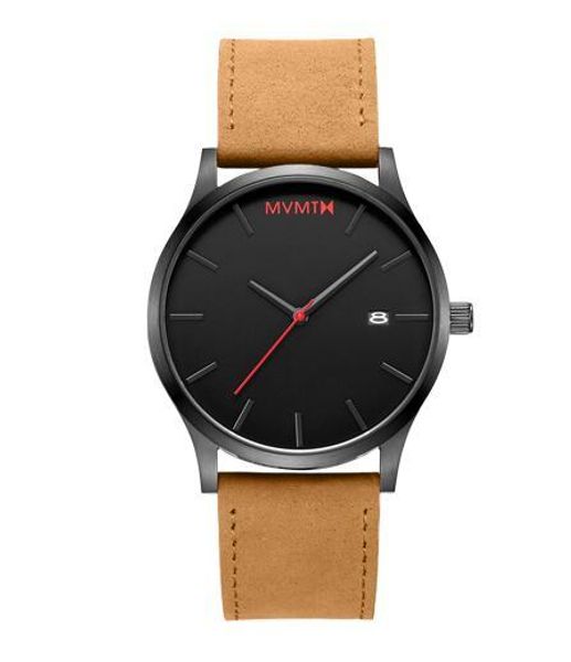 new fashion watch mvmt luxury mens watches 2020 sport casual simple bracelet leather strap chronograph calendar quartz wristwatches, Slivery;brown
new fashion watch mvmt luxury mens watches 2020 sport casual simple bracelet leather strap chronograph calendar quartz wristwatches, Slivery;brown
