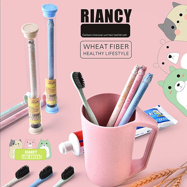 new bamboo cartoon family toothbrush natural wheat straw safety oral care nano-antibacterial mini animal y3102
new bamboo cartoon family toothbrush natural wheat straw safety oral care nano-antibacterial mini animal y3102