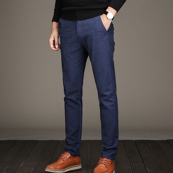 2019 spring and summer new elastic casual trousers men's cotton and linen slim youth korean version of the simple small straight, Black
2019 spring and summer new elastic casual trousers men's cotton and linen slim youth korean version of the simple small straight, Black