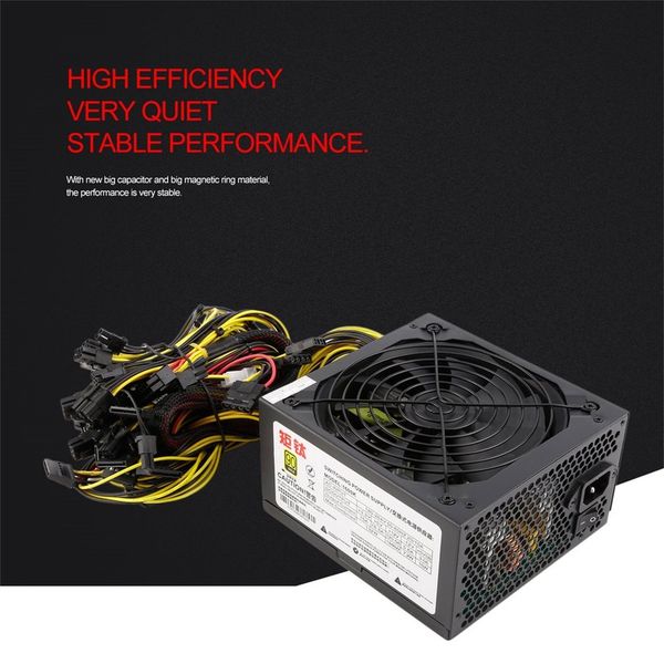 1600w power supply for 6gpu eth rig ethereum coin mining miner dedicated 90 gold high efficiency stable performance 
1600w power supply for 6gpu eth rig ethereum coin mining miner dedicated 90 gold high efficiency stable performance