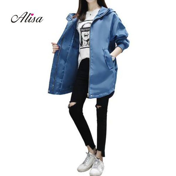 new women hooded windbreaker 2019 spring autumn casual loose medium long trench coats female harajuku plus size overcoat saco, Tan;black
new women hooded windbreaker 2019 spring autumn casual loose medium long trench coats female harajuku plus size overcoat saco, Tan;black
