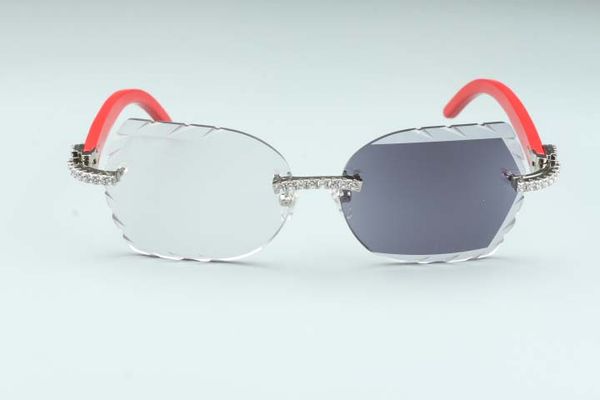 high-grade carved color changing lens 8300817-c5 luxury natural red wooden temple diamond glasses frame 58-18-140mm one mirror dual purpose, Silver
high-grade carved color changing lens 8300817-c5 luxury natural red wooden temple diamond glasses frame 58-18-140mm one mirror dual purpose, Silver