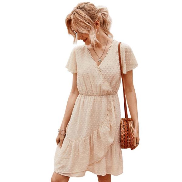 2020 summer women fashion v-neck butterfly sleeve embroidery slimming dress solid color sweet irregular hem dresses gentlewoman, Black;gray
2020 summer women fashion v-neck butterfly sleeve embroidery slimming dress solid color sweet irregular hem dresses gentlewoman, Black;gray