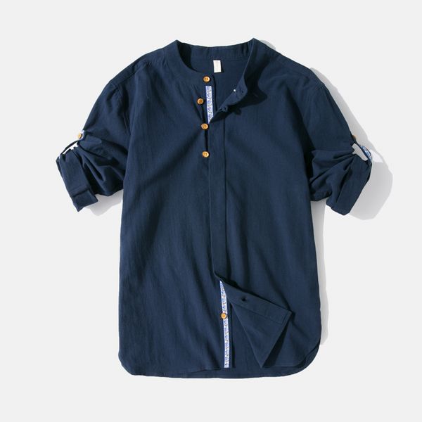 2020 shirt men summer short-sleeved baggy cotton linen solid button beach shirts daily retro new fashion, White;black
2020 shirt men summer short-sleeved baggy cotton linen solid button beach shirts daily retro new fashion, White;black