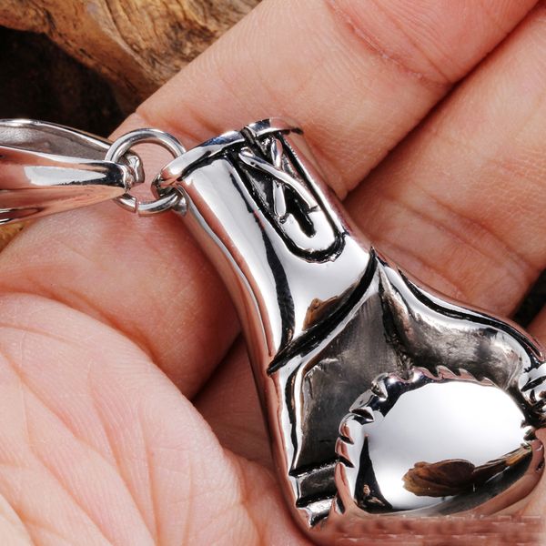 fashion sport fitness jewelry stainless steel boxing glove pendant necklace chic men hiphop chain necklace cool male11, Silver
fashion sport fitness jewelry stainless steel boxing glove pendant necklace chic men hiphop chain necklace cool male11, Silver