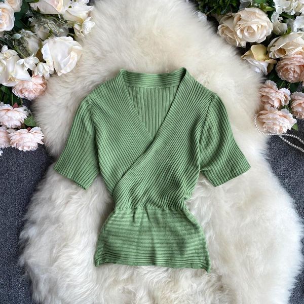 short-sleeved 2020 fashion new women's summer v-neck high waist slimming short women thin sweater m089, White;black
short-sleeved 2020 fashion new women's summer v-neck high waist slimming short women thin sweater m089, White;black