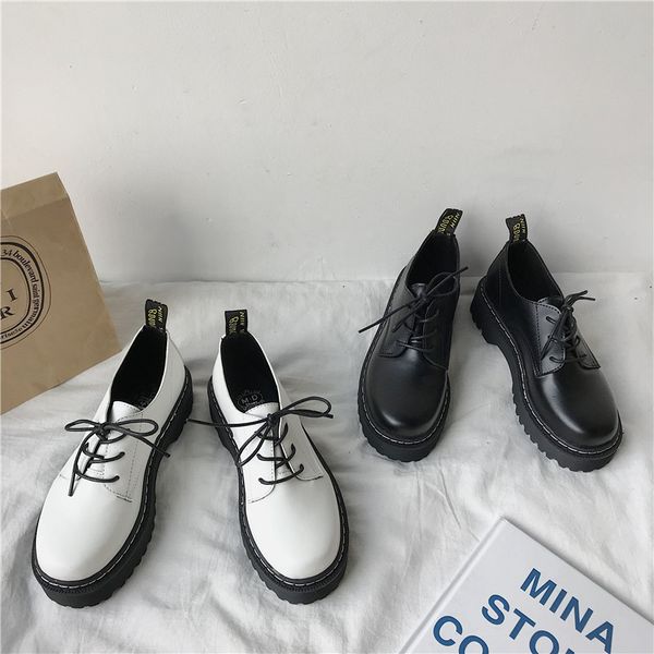 2020 spring new japanese small leather shoes female british retro student jk wild college style thick sole shoes, Black
2020 spring new japanese small leather shoes female british retro student jk wild college style thick sole shoes, Black
