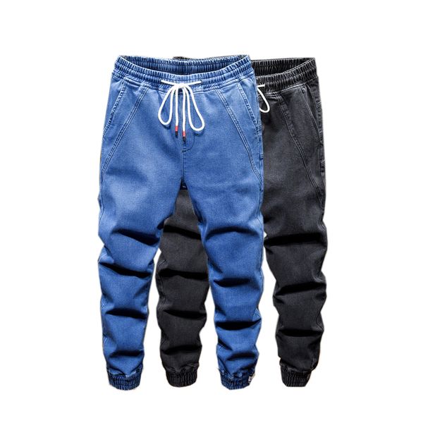 hip-spring autumn harem denim jeans men loose drawstring elastic waist spliced bunch foot solid color casual male jeans fashion
hip-spring autumn harem denim jeans men loose drawstring elastic waist spliced bunch foot solid color casual male jeans fashion