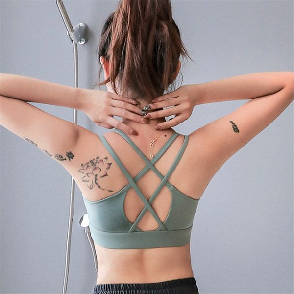 gym clothing women v collar yoga bra back cross hollow design sports woman shockproof fitness push up sujetador deportivo, White;black
gym clothing women v collar yoga bra back cross hollow design sports woman shockproof fitness push up sujetador deportivo, White;black