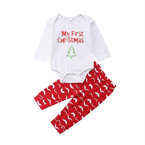 2018 toddler baby girl boy christmas romper+moustache print pants outfit clothes baby kids clothes, Pink;blue
2018 toddler baby girl boy christmas romper+moustache print pants outfit clothes baby kids clothes, Pink;blue
