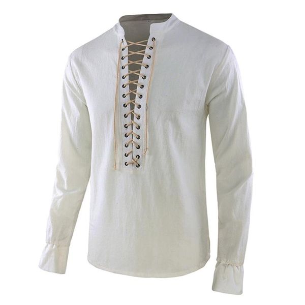 cysincos vintage medieval viking shirt costume renaissance mens solid retro shirt beard cosplay tee lace-up for mens adult, White;black
cysincos vintage medieval viking shirt costume renaissance mens solid retro shirt beard cosplay tee lace-up for mens adult, White;black