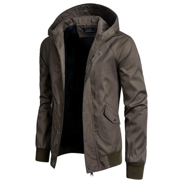 mens autumn large size jacket designer solid color hooded long sleeve jacket zipper dark buckle casual sports top, Black;brown
mens autumn large size jacket designer solid color hooded long sleeve jacket zipper dark buckle casual sports top, Black;brown