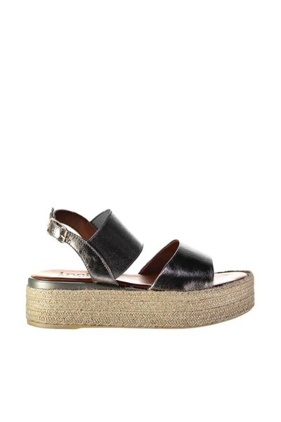 pearl genuine leather anthracite women sandals 120130005466