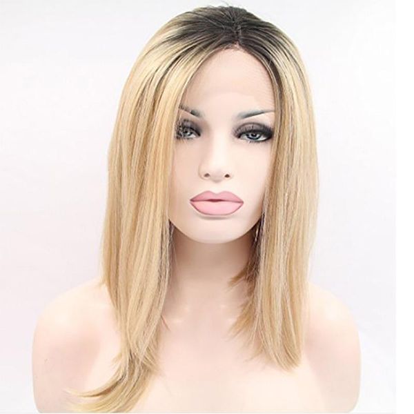 synthetic hair lace front wigs glueless full wigs t1b/27 straight synthetic hair wigs with baby hair by epacket, Black
synthetic hair lace front wigs glueless full wigs t1b/27 straight synthetic hair wigs with baby hair by epacket, Black