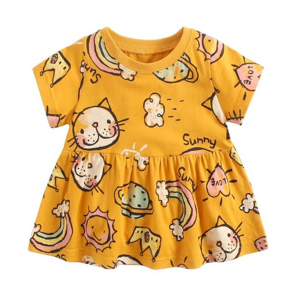newborn baby dress summer kids short sleeve cartoon cat print dress new children girls casual cute dresses 0-3y clothes #lr3, Red;yellow
newborn baby dress summer kids short sleeve cartoon cat print dress new children girls casual cute dresses 0-3y clothes #lr3, Red;yellow