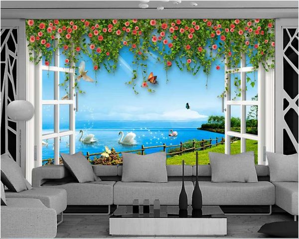 3d room wallpaper custom p mural white window vine flowers blue sky lake water swan xanadu background wall wallpaper for walls 3 d
3d room wallpaper custom p mural white window vine flowers blue sky lake water swan xanadu background wall wallpaper for walls 3 d