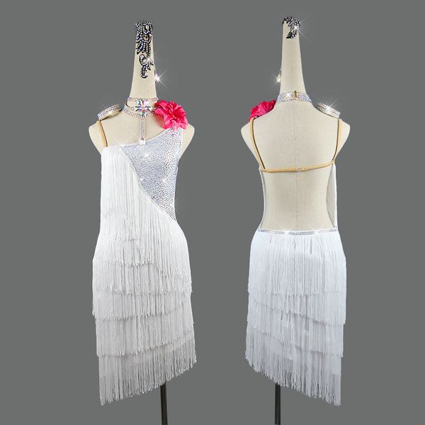 rhinestone latin dance dress women white fringed skirt high-end custom ladies children's latin performance clothing, Black;red
rhinestone latin dance dress women white fringed skirt high-end custom ladies children's latin performance clothing, Black;red