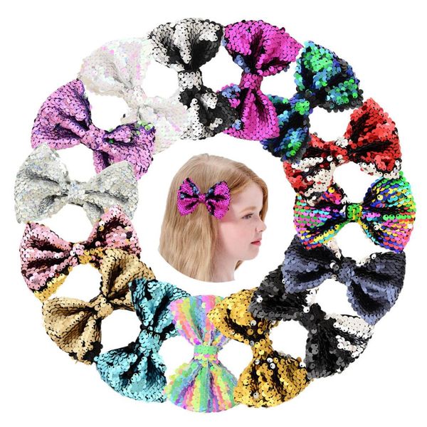 1 pc 4'' colorful girls large bow clip stitching sequins with dots rainbow color hairpin diy headwear hair accessorie 103, Slivery;white
1 pc 4'' colorful girls large bow clip stitching sequins with dots rainbow color hairpin diy headwear hair accessorie 103, Slivery;white