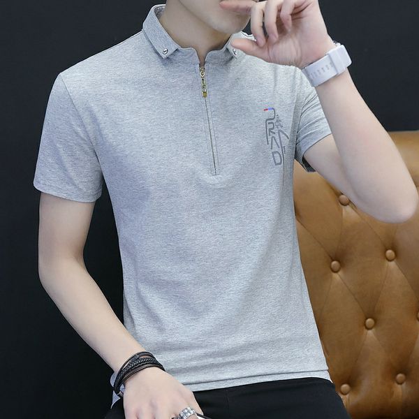 summer mens short sleeve polo shirt male designer solid color plus size lapel tshirt casual men, White;black
summer mens short sleeve polo shirt male designer solid color plus size lapel tshirt casual men, White;black