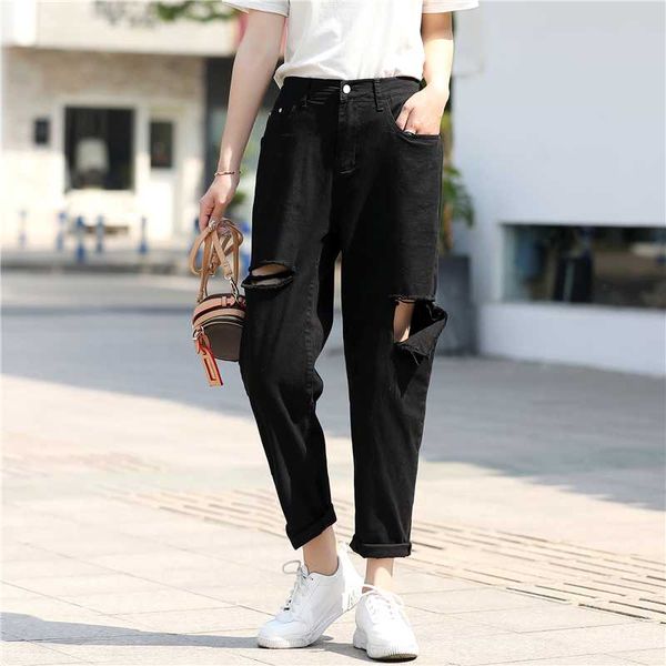 2020 new fashion brand oversized plus size jeans pencil pants ankle-length pants office lady light hole, Blue
2020 new fashion brand oversized plus size jeans pencil pants ankle-length pants office lady light hole, Blue