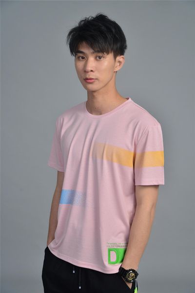 summer print mens tshirts fashion short sleeve crew neck tees regular length loose apparel, White;black
summer print mens tshirts fashion short sleeve crew neck tees regular length loose apparel, White;black