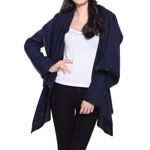women short woolen coat 2019 jacket female long sleeves jackets elegant trench asymmetric slim blends wool coat camel on sale, Black
women short woolen coat 2019 jacket female long sleeves jackets elegant trench asymmetric slim blends wool coat camel on sale, Black