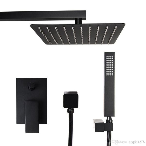 bathroom black plated square bath shower set wall mounted quality brass mixer faucet ultrathin rain shower head 3 size choice
bathroom black plated square bath shower set wall mounted quality brass mixer faucet ultrathin rain shower head 3 size choice