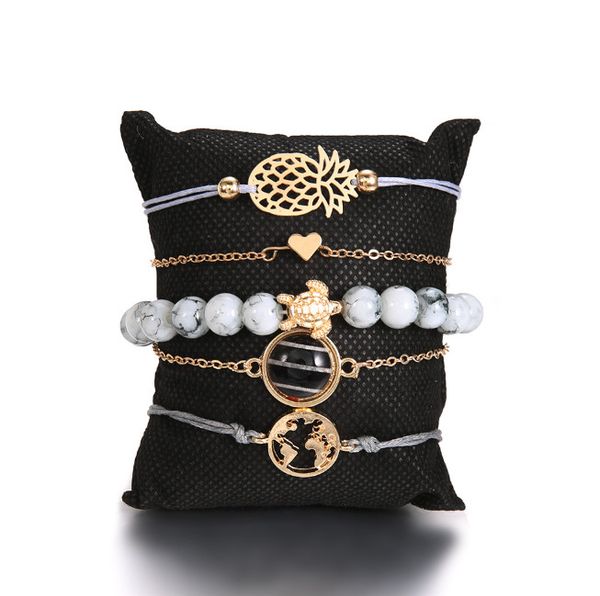 5 pieces bracelet braided rope bracelet waterproof string ocean surfer bracelet beaded boho chain beads gold silver rose plated bea015, Golden;silver
5 pieces bracelet braided rope bracelet waterproof string ocean surfer bracelet beaded boho chain beads gold silver rose plated bea015, Golden;silver