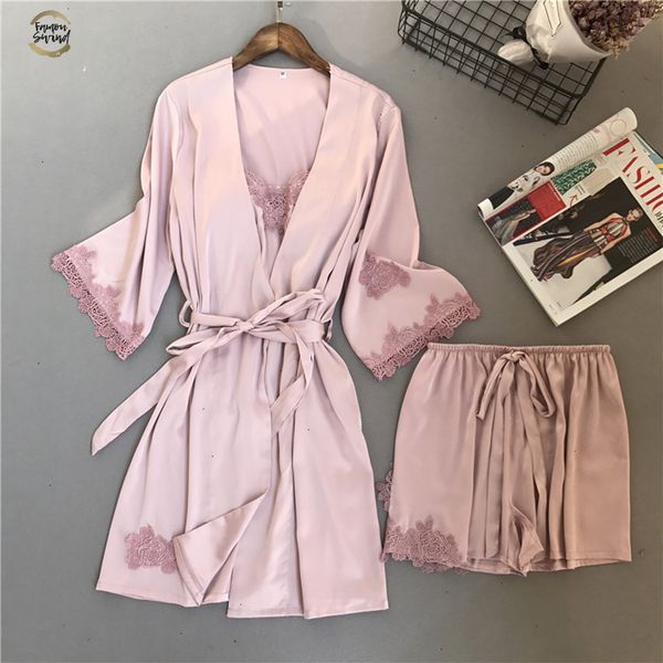 quality good 3 pcs embroidery lace shorts women robe set ice silk long sleeve sleepwear woman sleepwear, Black;red
quality good 3 pcs embroidery lace shorts women robe set ice silk long sleeve sleepwear woman sleepwear, Black;red