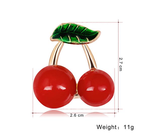 new recommend charm cherry brooch pins red green enamel brooches for women girls suit shawl shirt dresses bag accessories badge broche, Gray
new recommend charm cherry brooch pins red green enamel brooches for women girls suit shawl shirt dresses bag accessories badge broche, Gray