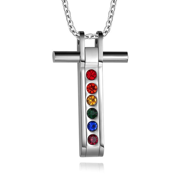 multicolor fashion men's crystal cross pendant necklace stainless steel link chain necklace jewelry gift for girls boys j009, Silver
multicolor fashion men's crystal cross pendant necklace stainless steel link chain necklace jewelry gift for girls boys j009, Silver