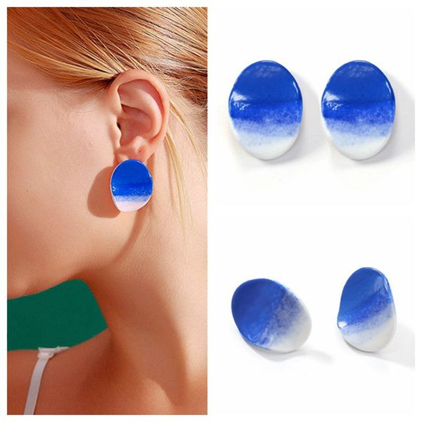 vintage blue water drops shape ceramics stud earrings for women ethnic irregular round earrings charm personalizd party jewelry, Golden;silver
vintage blue water drops shape ceramics stud earrings for women ethnic irregular round earrings charm personalizd party jewelry, Golden;silver