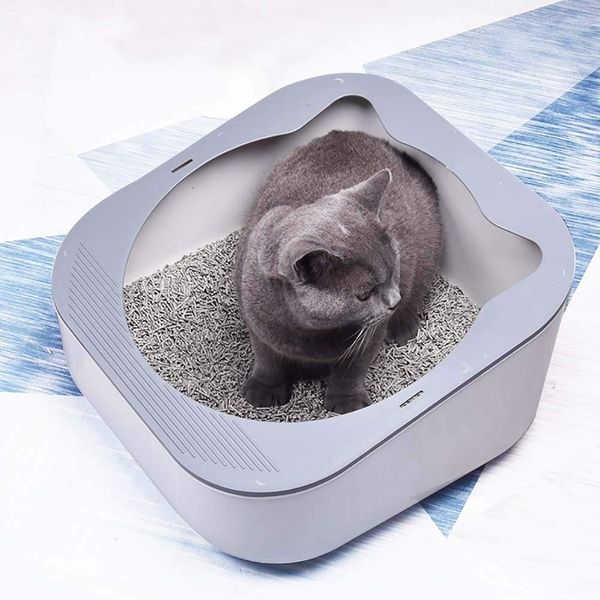 large cat sandbox litter box semi-enclosed cat toilet tray splash-proof with scoop easy to clean with non-stick coating other cat supplies
large cat sandbox litter box semi-enclosed cat toilet tray splash-proof with scoop easy to clean with non-stick coating other cat supplies