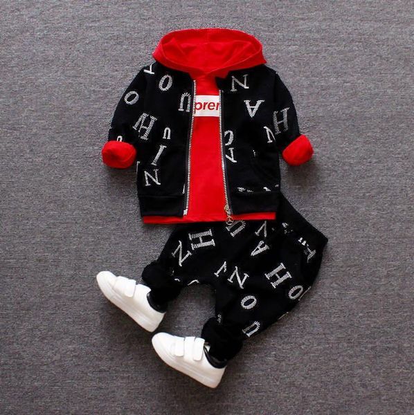boys clothing sets spring autumn kids outfits hoodie+t-shirt+pants 3pcs tracksuit children clothes sport suit t200707, White
boys clothing sets spring autumn kids outfits hoodie+t-shirt+pants 3pcs tracksuit children clothes sport suit t200707, White
