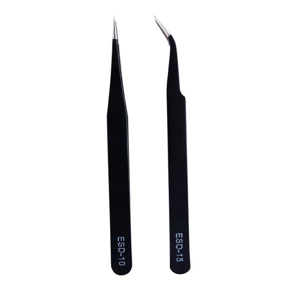 quality tweezers bend+straight new stainless steel industrial anti-static cross tweezers sewing accessories tools, Black
quality tweezers bend+straight new stainless steel industrial anti-static cross tweezers sewing accessories tools, Black