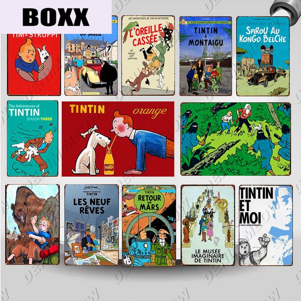 vintage tintin cartoon movie character жестяная вывеска плакат ретро приключения тинтина металлическая пластина детская подарочная комната д
vintage tintin cartoon movie character жестяная вывеска плакат ретро приключения тинтина металлическая пластина детская подарочная комната д