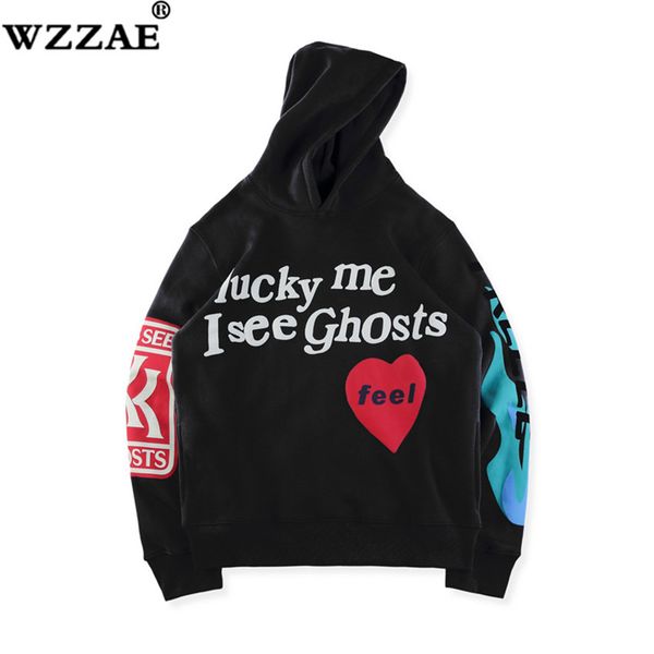 19ss west kids see ghost logo flocking women men hoodies sweatshirts hip hop streetwear men fashion hoodie pullover, Black
19ss west kids see ghost logo flocking women men hoodies sweatshirts hip hop streetwear men fashion hoodie pullover, Black