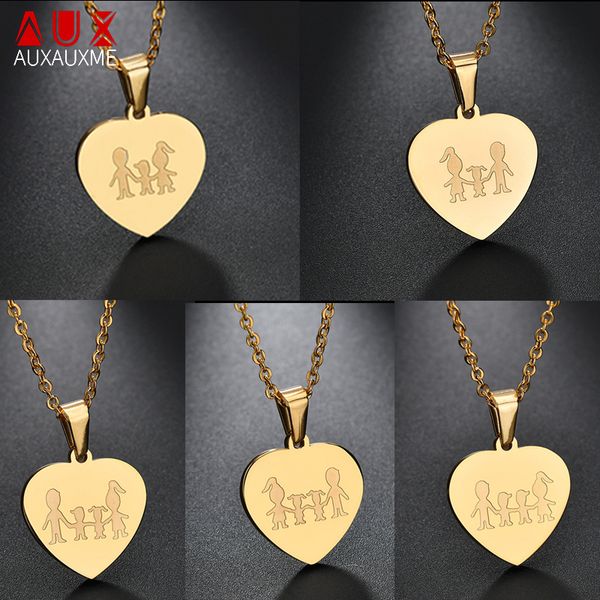 auxauxme stainless steel family heart pendant necklace engrave words date chian necklace for dad mon kids birthday gift jewelry, Silver
auxauxme stainless steel family heart pendant necklace engrave words date chian necklace for dad mon kids birthday gift jewelry, Silver