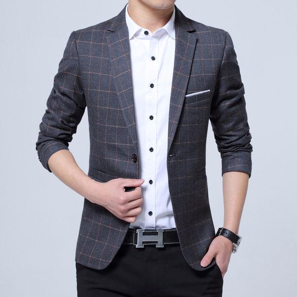 2020 autumn new men's casual blazer youth lattice slim dp business fashion blazer, White;black
2020 autumn new men's casual blazer youth lattice slim dp business fashion blazer, White;black
