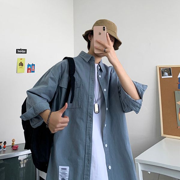 2020 summer new youth popular men's loose shirt korean version ins long-sleeved shirt fashion casual jacket -2xl, White;black
2020 summer new youth popular men's loose shirt korean version ins long-sleeved shirt fashion casual jacket -2xl, White;black